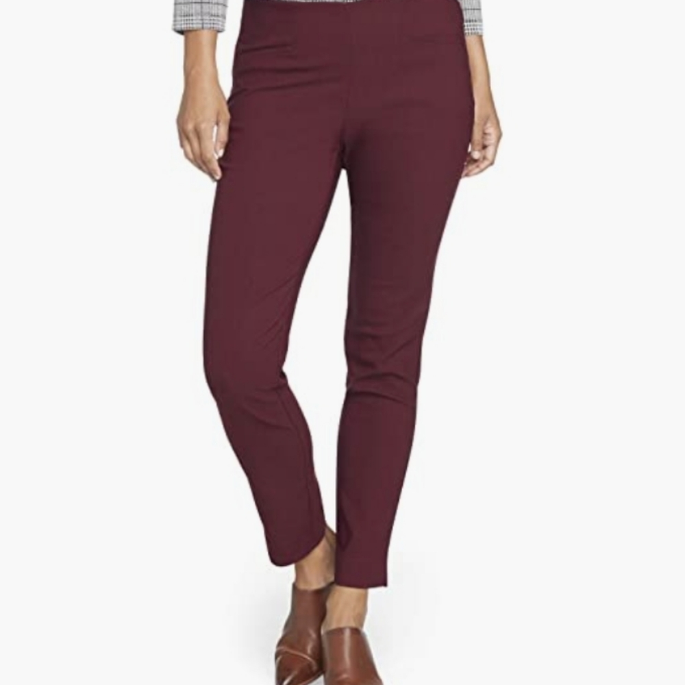 Van Heusen Women's Super Stretch Slim Fit Ankle Length Pull-on Pant